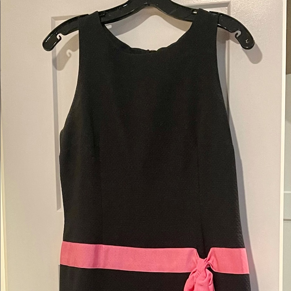 Black w/pink sash special occasion dress